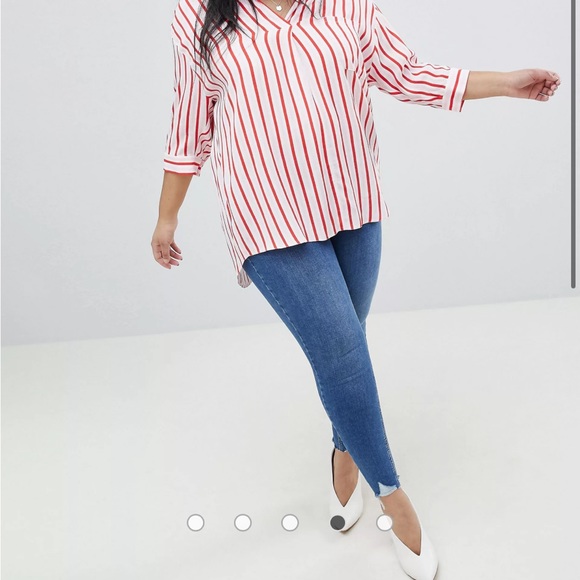 River Island Plus Raw Edge Amelie Skinny Jeans - Picture 3 of 10